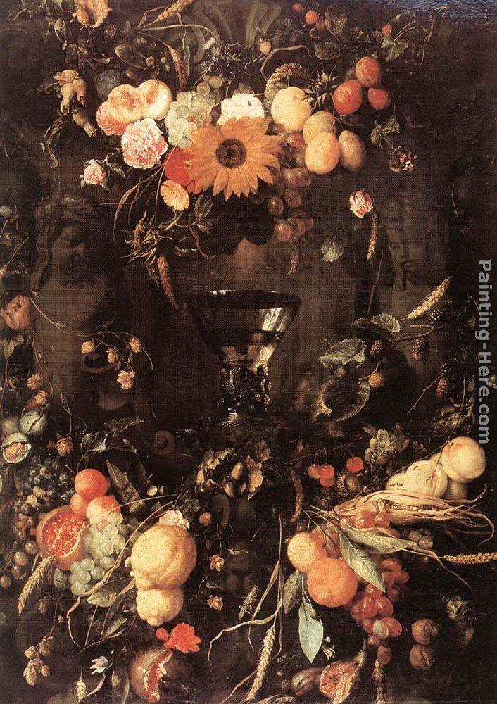 Jan Davidsz de Heem Fruit and Flower Still-life